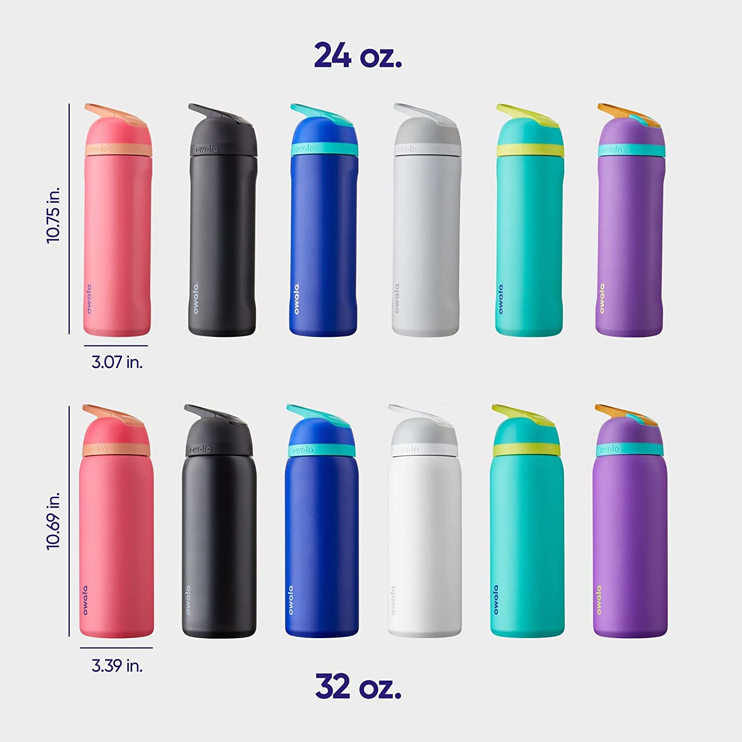 Flip Insulated Stainless Steel Water Bottle with Straw, Bpa-Free Sports Water Bottle, Great for Travel, 32 Oz, Shy Marshmallow