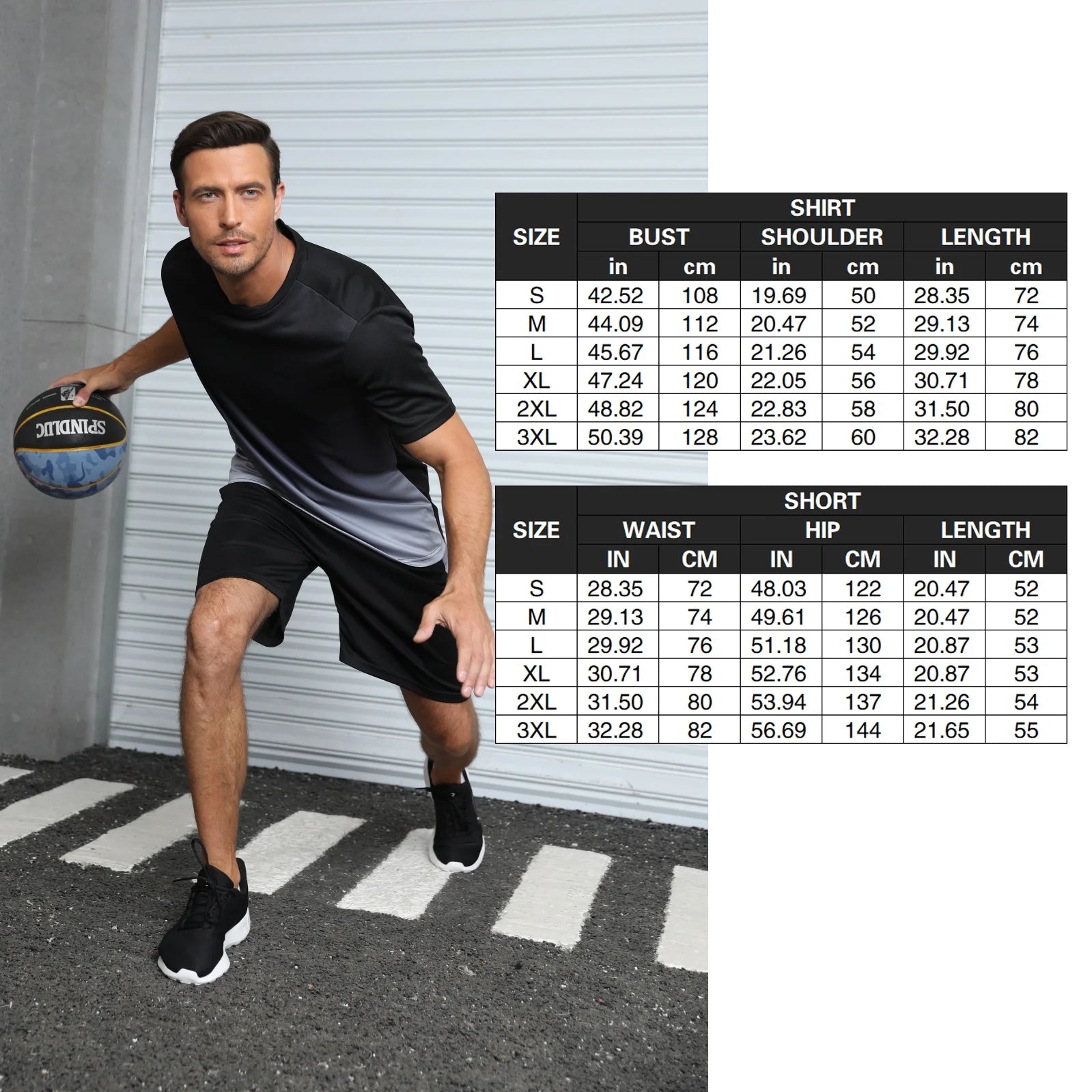 3Pack Men'S Workout Set Gym Clothes Active Shorts Shirt Set for Running Basketball Football and Daily Life,Size S-3XL