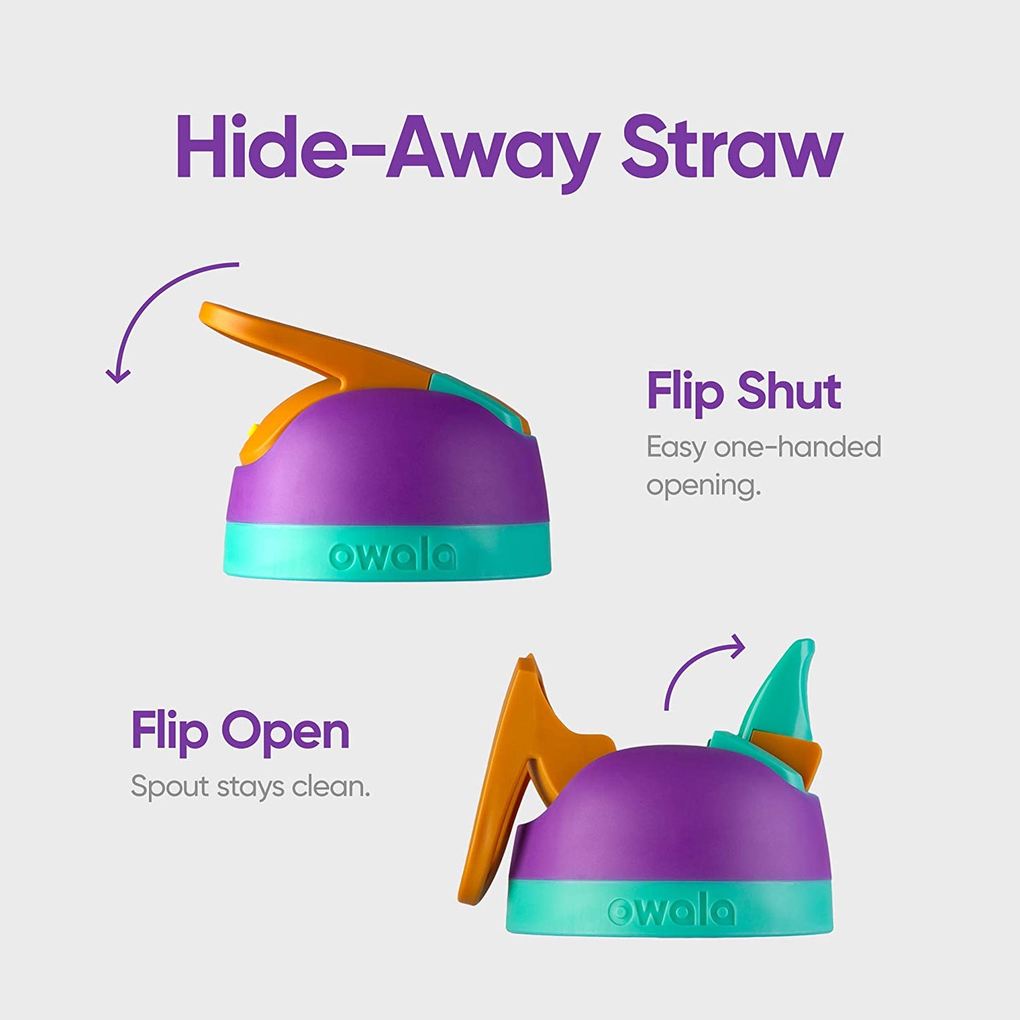 Flip Insulated Stainless Steel Water Bottle with Straw, Bpa-Free Sports Water Bottle, Great for Travel, 32 Oz, Shy Marshmallow