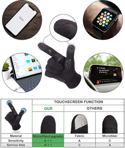 Winter Gloves Cycling Gloves Bike Gloves Biking Gloves Driving Gloves Riding Gloves Running Gloves Touchscreen Gloves Bicycle Gloves Hiking Gloves Water Resistant for Men Women