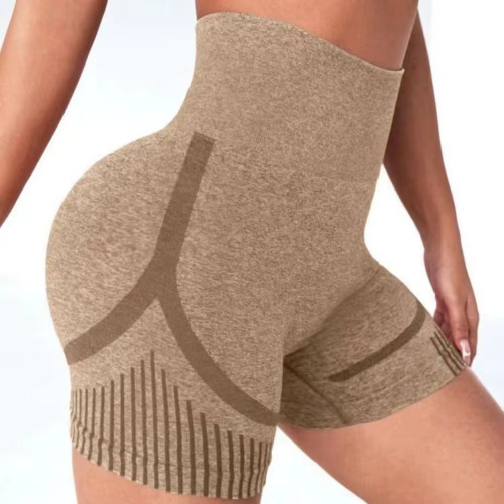 Women Seamless Sports Yoga Shorts High-Waist Workout Impact Gym Clothes Jogging Push-Up Scrunch Butt Yoga Shorts Fitness Shorts