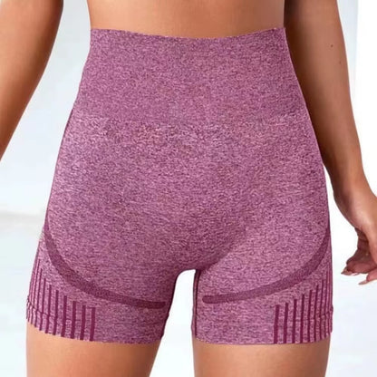 Women Seamless Sports Yoga Shorts High-Waist Workout Impact Gym Clothes Jogging Push-Up Scrunch Butt Yoga Shorts Fitness Shorts