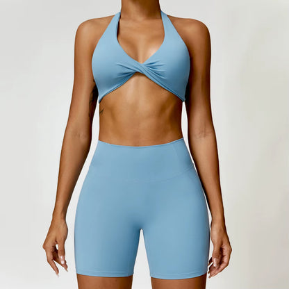 2Pcs Women Tracksuit Seamless Yoga Set Sport Suit Gym Wear Workout Clothes Gym Clothes High Waist Leggings Fitness Sports Wear